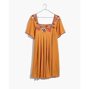 Madewell Embroidered Floral Mini Dress